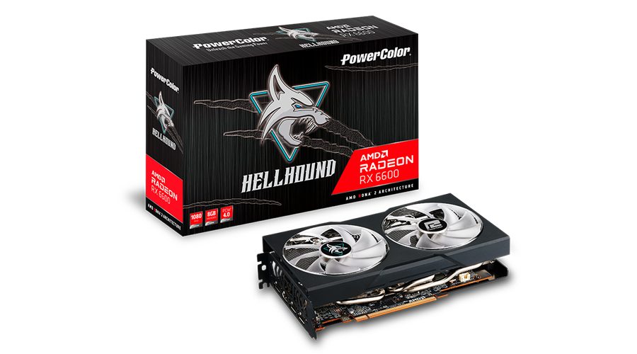 Видеокарта PowerColor RX 6600 Hellhound (AXRX 6600 8GBD6-3DHL)