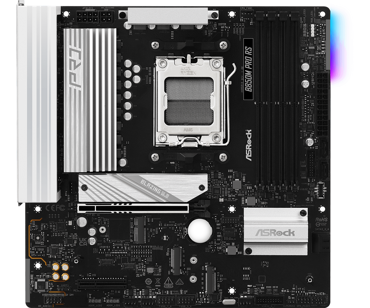 Материнская плата ASRock B850M PRO RS (B850M PRO RS) (90-MXBR60-A0UAYZ)