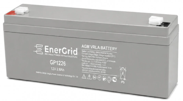 Аккумулятор EnerGrid GP1226, 12В 2,6Ач (EnerGrid GP1226)
