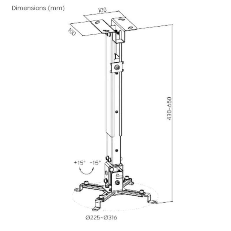 Крепление "паук" настенное для проектора Eco Estelar PRB-2W (PRB-2W ECO ESTELAR)