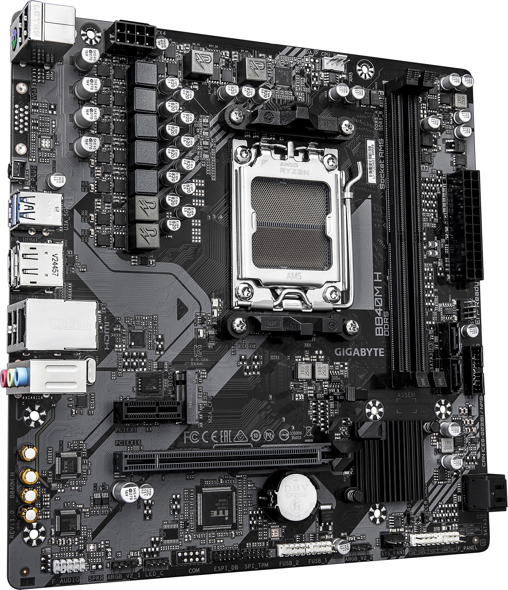 Материнская плата GIGABYTE B840M H (B840M H)