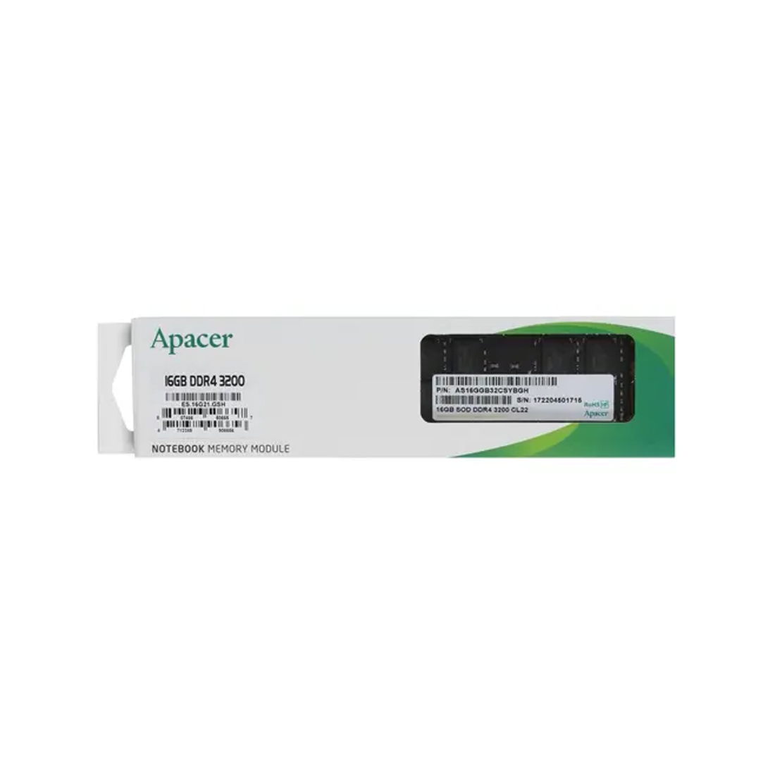Оперативная память для ноутбука Apacer ES.16G21.GSH 16GB 3200MHz (ES.16G21.GSH)