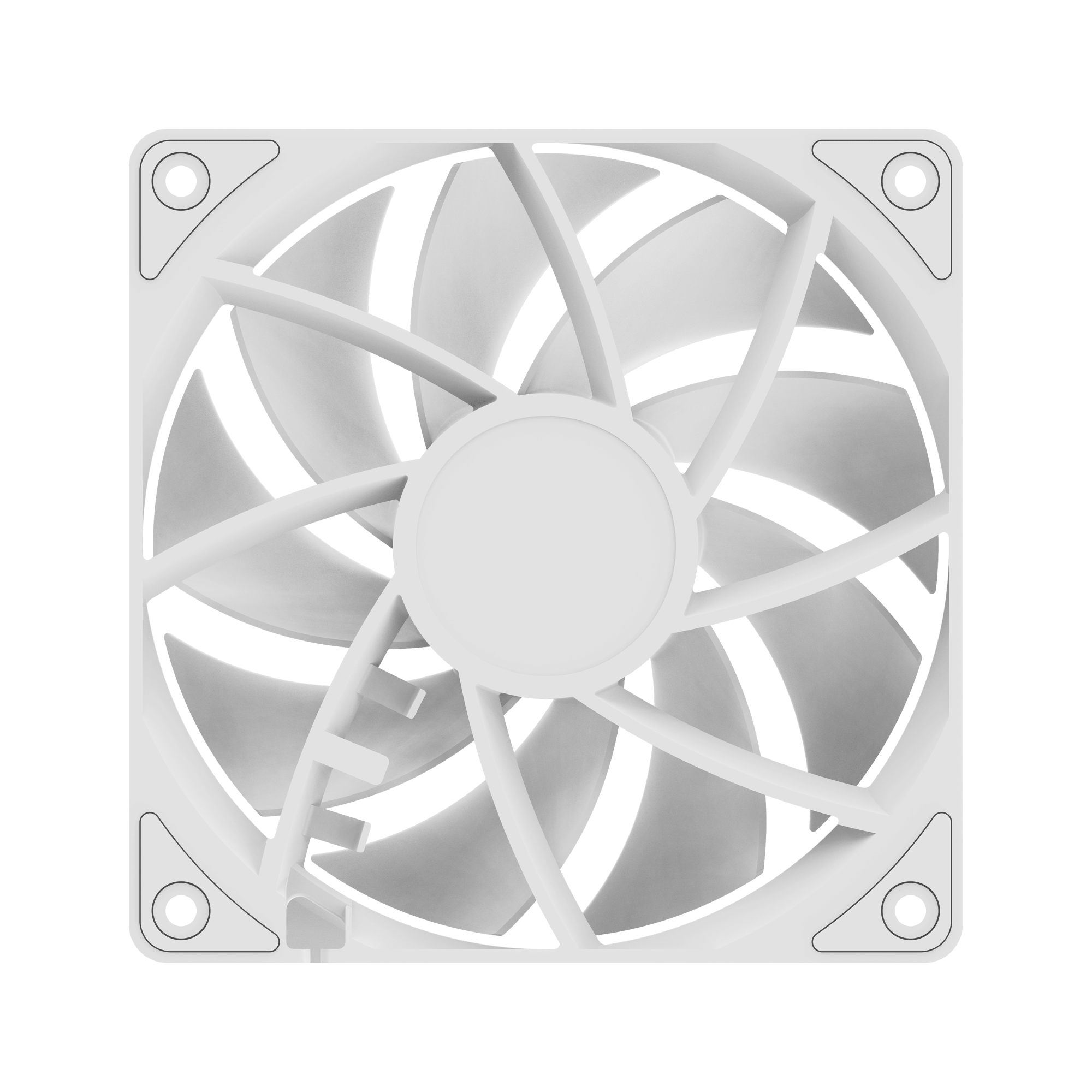 Вентилятор для корпуса Ocypus Gamma F12 WH Белый (Gamma-F12-WH1NN00X-GL)