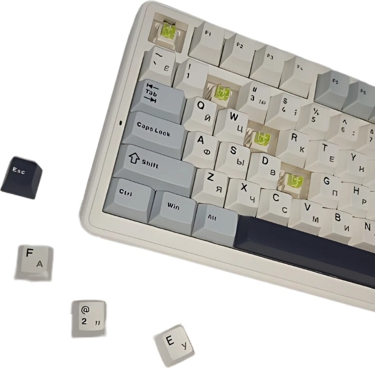 Клавиатура AULA F99, Star Vector switch (F99 Black+White+Blue)