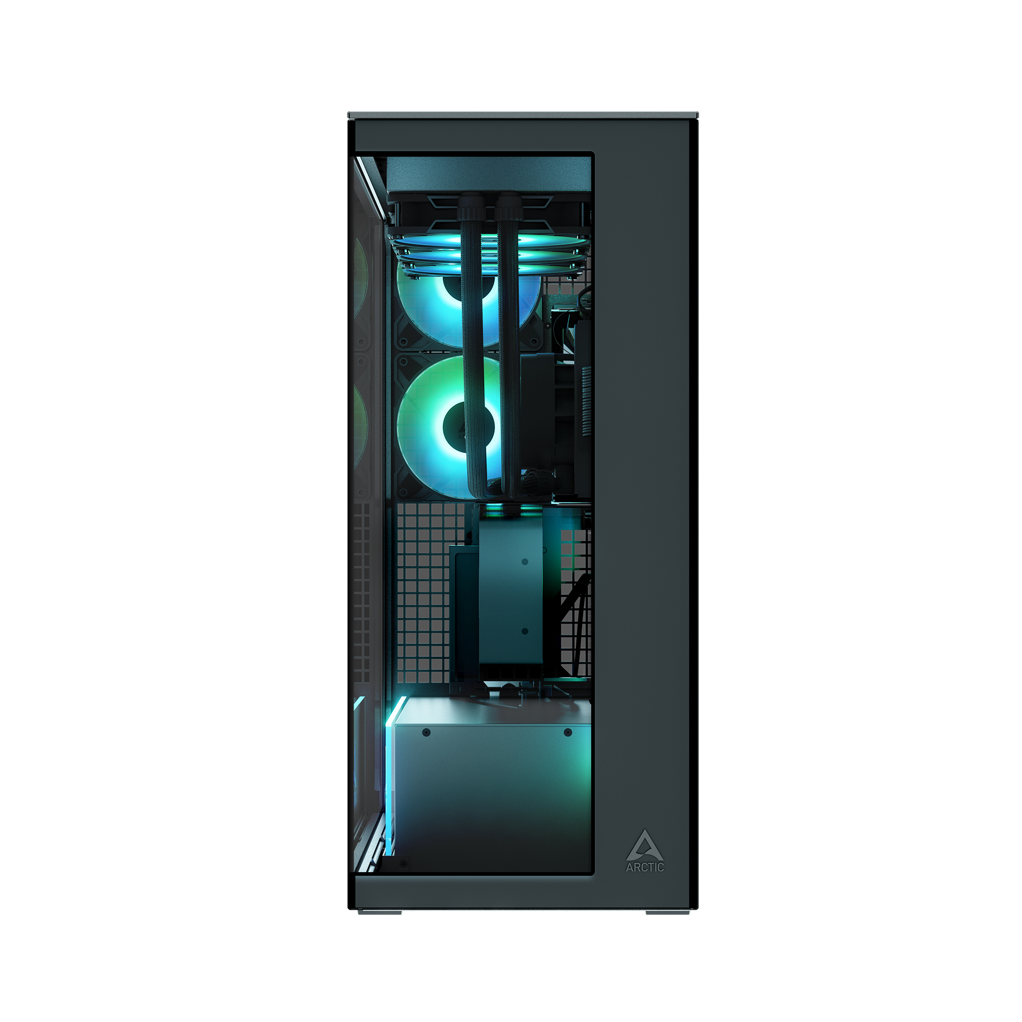 Компьютерный корпус Arctic Xtender VG, Black, Mirror Glass (ACPCC00019A)
