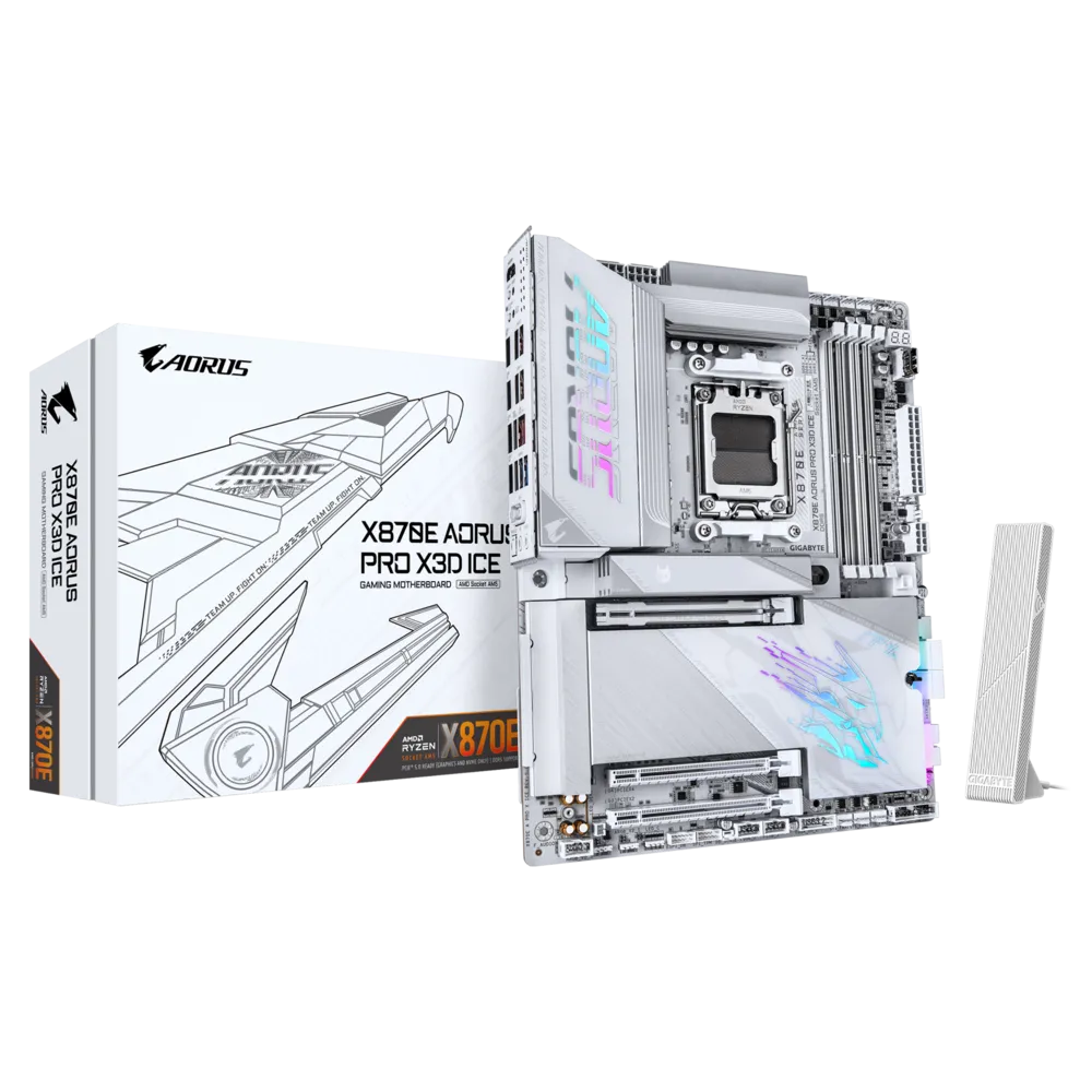 Материнская плата Gigabyte X870E AORUS PRO X3D ICE (X870E A PRO X ICE)