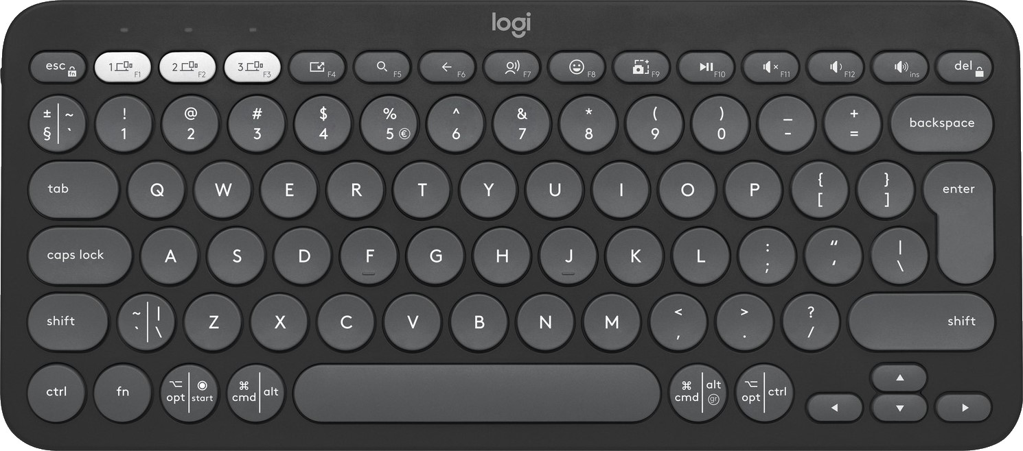 Клавиатура Logitech Pebble Keys 2 K380s - Graphite (920-011851)