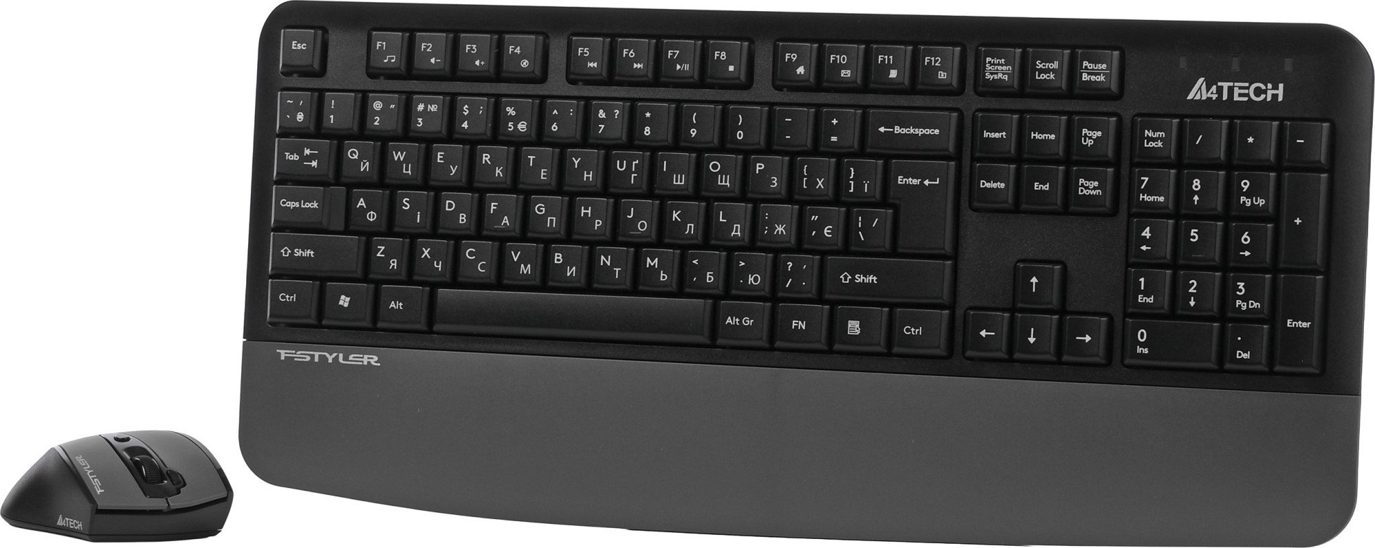 Клавиатура+мышь беспроводная A4tech Fstyler FG2500S Plus - Grey (A4T FG2500SPlus Grey)