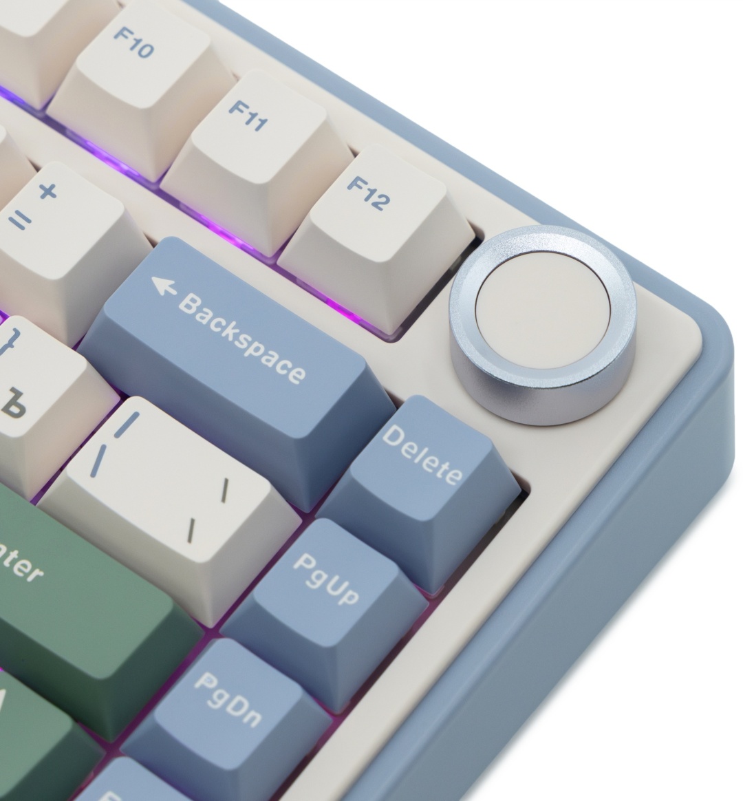 Клавиатура AULA F75, Gray Wood V3 (F75 Light Purple+Beige+Light Green)