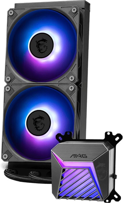 Водяное охлаждение для CPU MAG CORELIQUID A15 240 - Черный (MAG CORELIQUID A15 240)