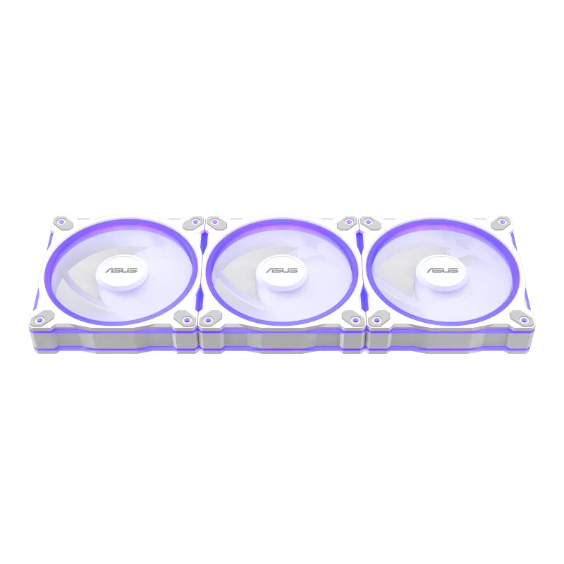 Вентилятор для корпуса ASUS Prime MR120 ARGB Reverse Fan - Triple Pack, WHITE (PRIME MR120 FAN ARGB REVERSE WHITE 3IN1)