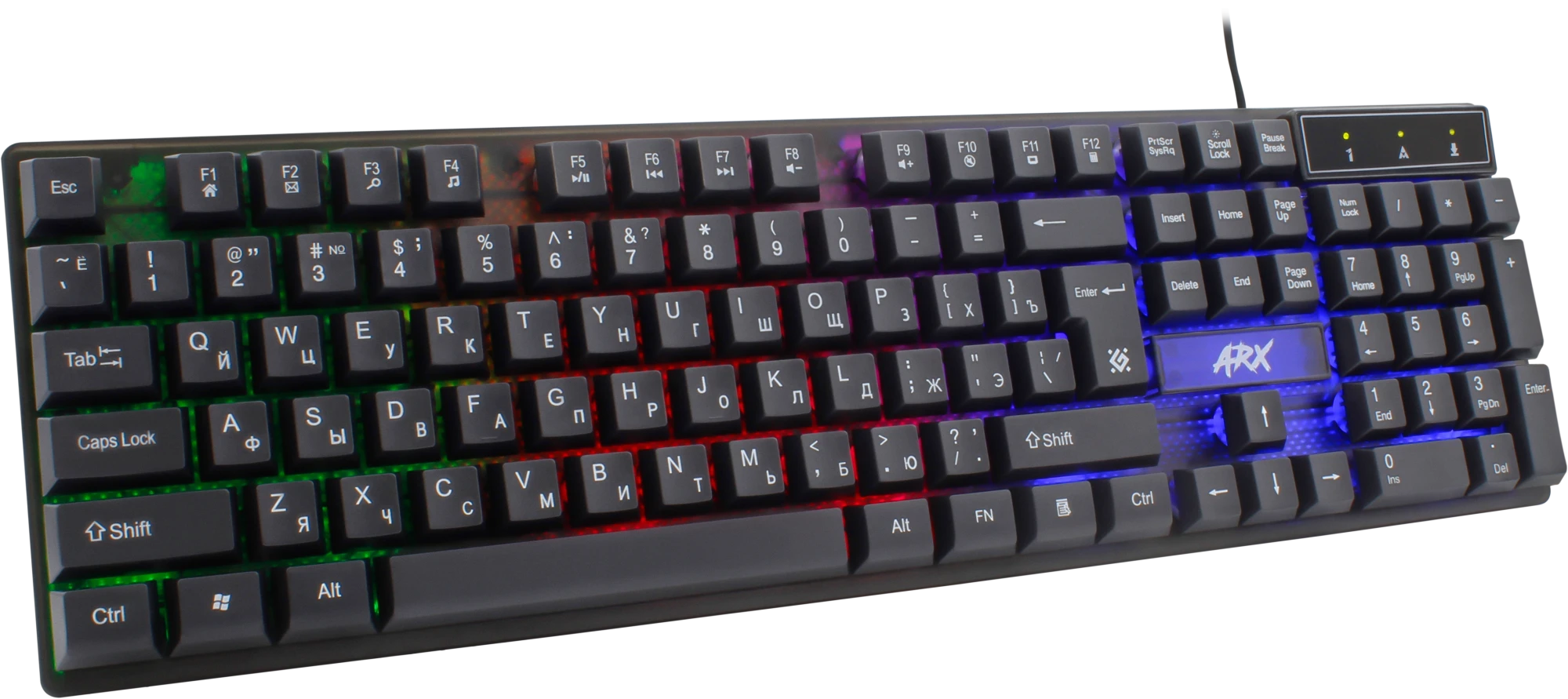 Клавиатура Defender Arx GK-196L, Black (45186)