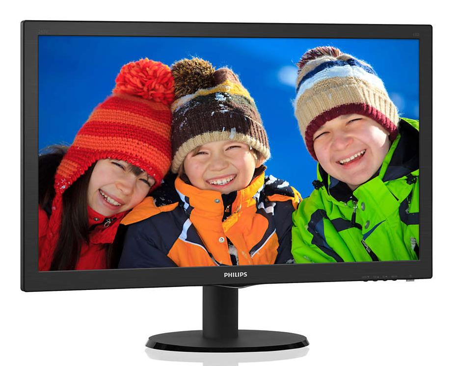 Монитор Philips 243V5QHSBA - Black 23.6" (243V5QHSBA/01)