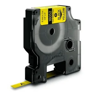 Картридж ленточный Фалкор FK-18052 для Dymo, 6мм*1,5м, Ø2,33 мм, жёлтый (FK-18052)