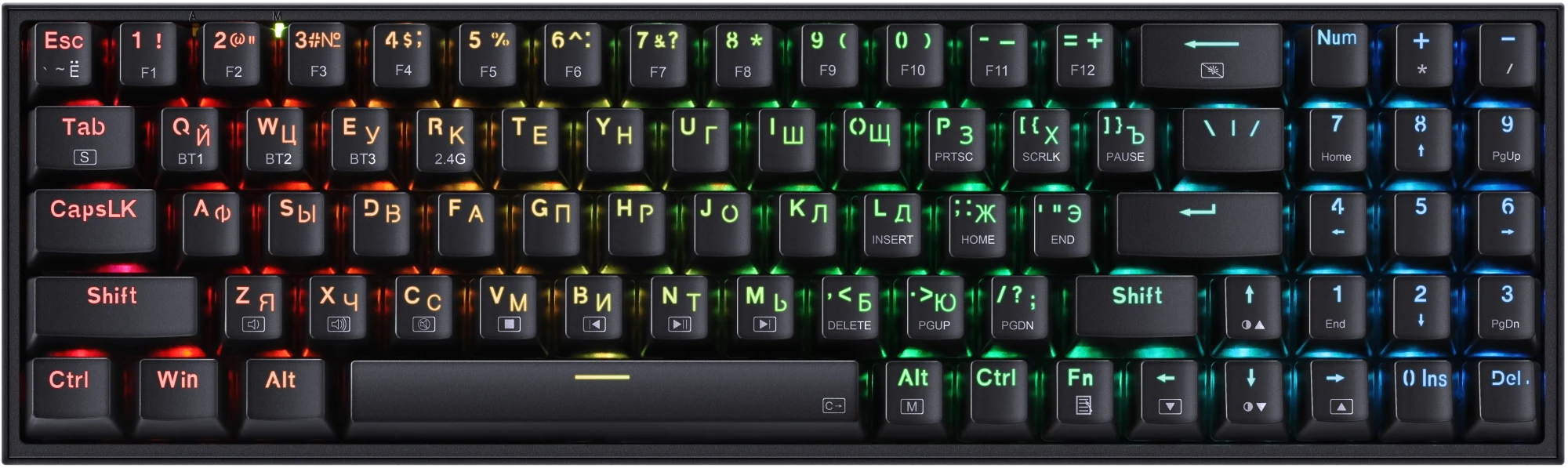 Клавиатура + мышь, USB,Redragon S136, Black (72158)