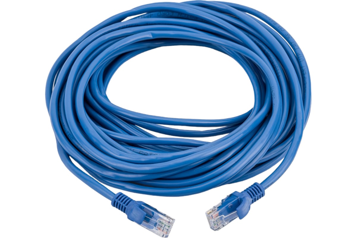 Патч-корд UTP Cablexpert, кат. 5e, 10м, синий (PP10-10M/B) Патч-корд UTP Cablexpert, кат. 5e, 10м, синий (PP10-10M/B)