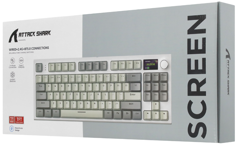 Клавиатура Attack Shark K86, Linear Blue Whale switch, Blue (K86-BLU)