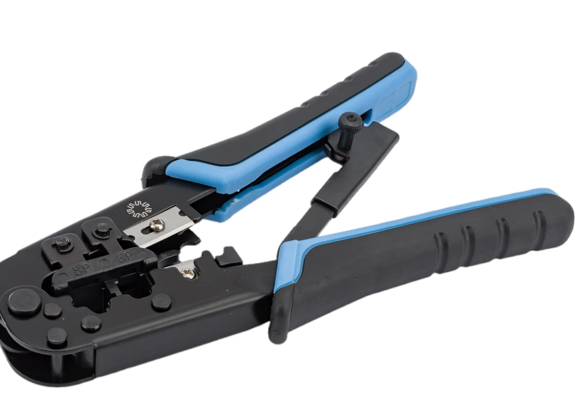 Инструмент Cablexpert T-568R, обжимной универсальный с фиксатором для витой пары (T-568R)