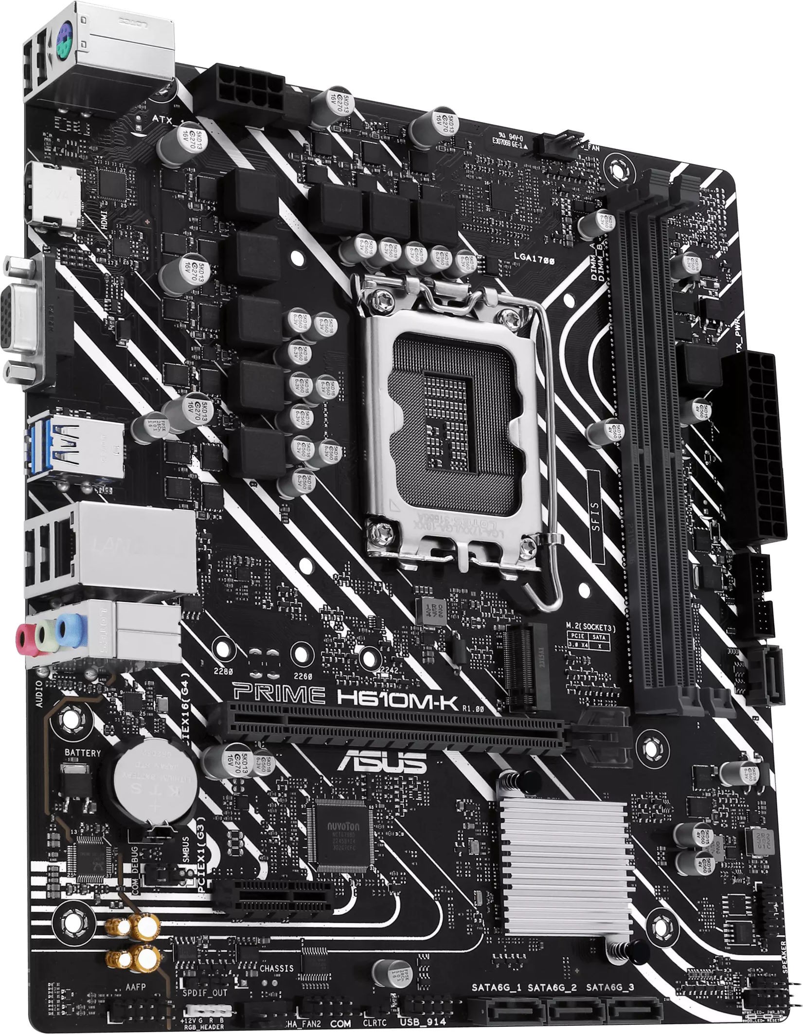 Материнская плата ASUS Prime H610M-K (90MB1GA0-M0EAY0)