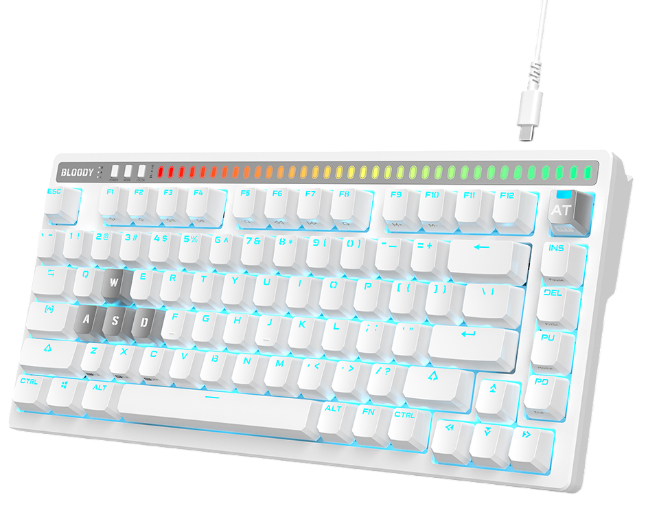 Клавиатура игровая Bloody AT75 (AT75 White)