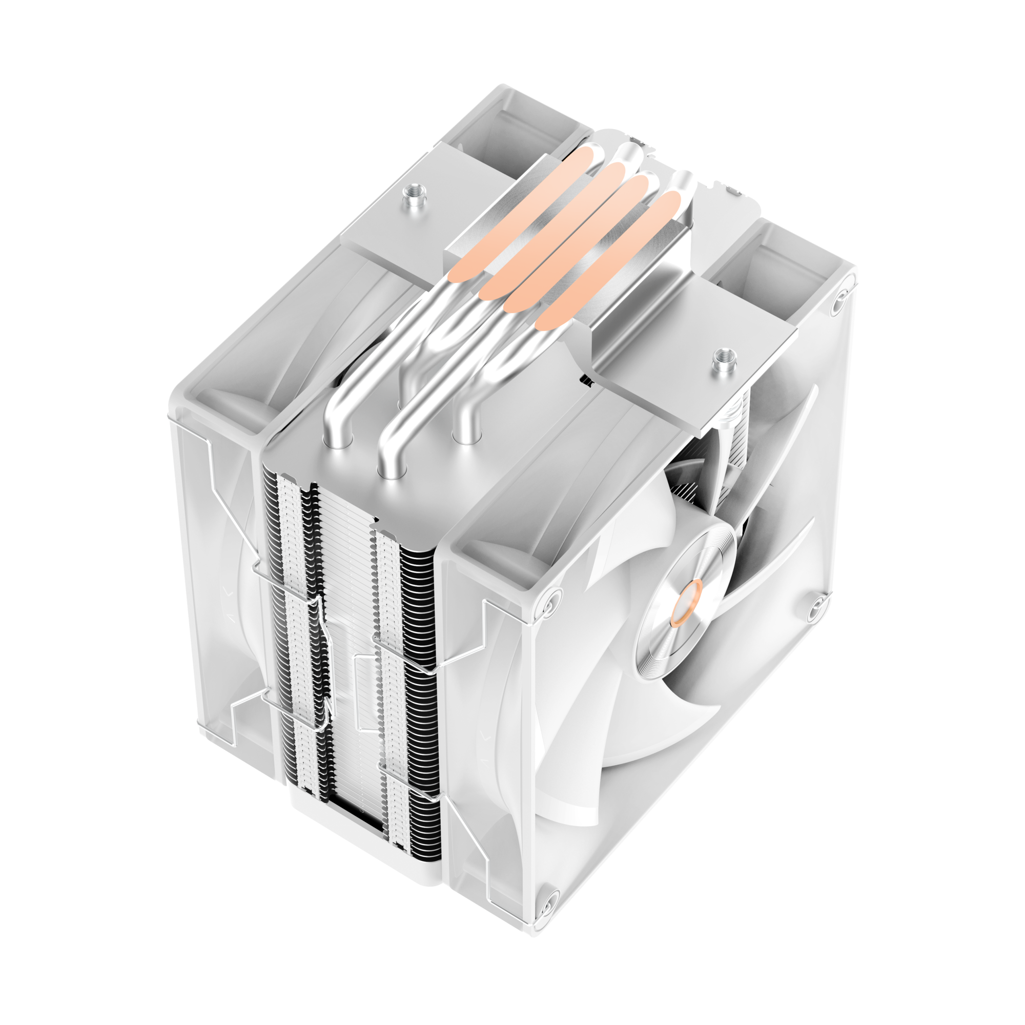 Вентилятор для процессора Ocypus Delta A40 Elite WH Dual Fan Белый (Delta-A40-WH2NNWN00X-GL)