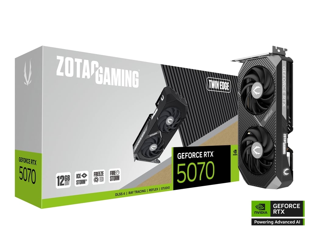 Видеокарта ZOTAC GAMING GeForce RTX 5070 Twin Edge (ZT-B50700E-10P)