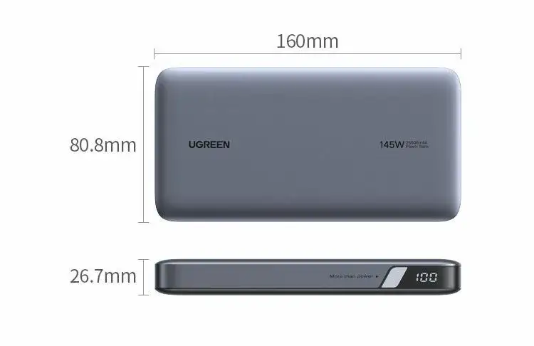 Мобильный аккумулятор UGREEN Power Bank, 20000mAh, PB723 (55365B) 