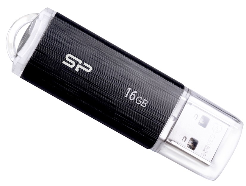 Флэш-накопитель Silicon Power Ultima U02 64GB, Black (SP064GBUF2U02V1K)