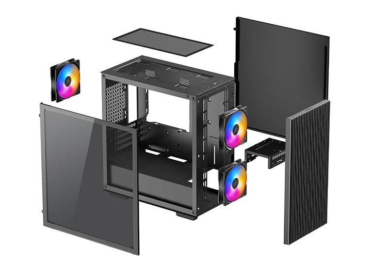 Компьютерный корпус Deepcool MATREXX 40 3FS DP-MATX-MATREXX40-3FS Чёрный (DP-MATX-MATREXX40-3FS)