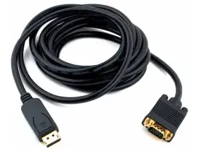 Кабель SVGA, DisplayPort to D-Sub (VGA), 5m, Cablexpert CCP-DPM-VGAM-5M (CCP-DPM-VGAM-5M)