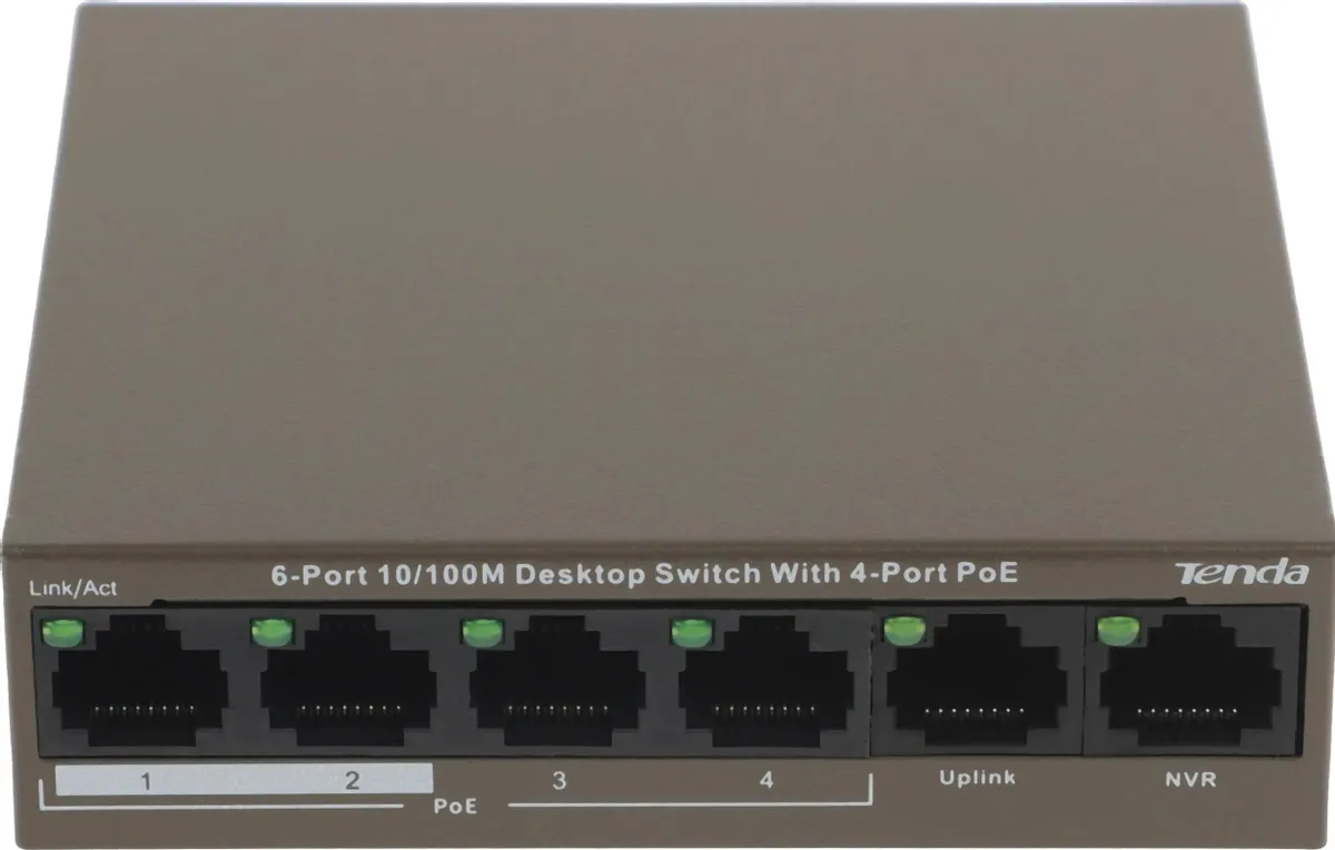 PoE-коммутатор Tenda TEF1106P-4-63W (TEF1106P-4-63W)