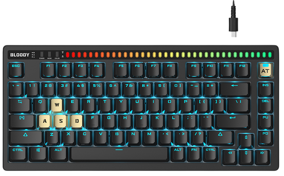 Клавиатура игровая Bloody AT75 (AT75 Black)