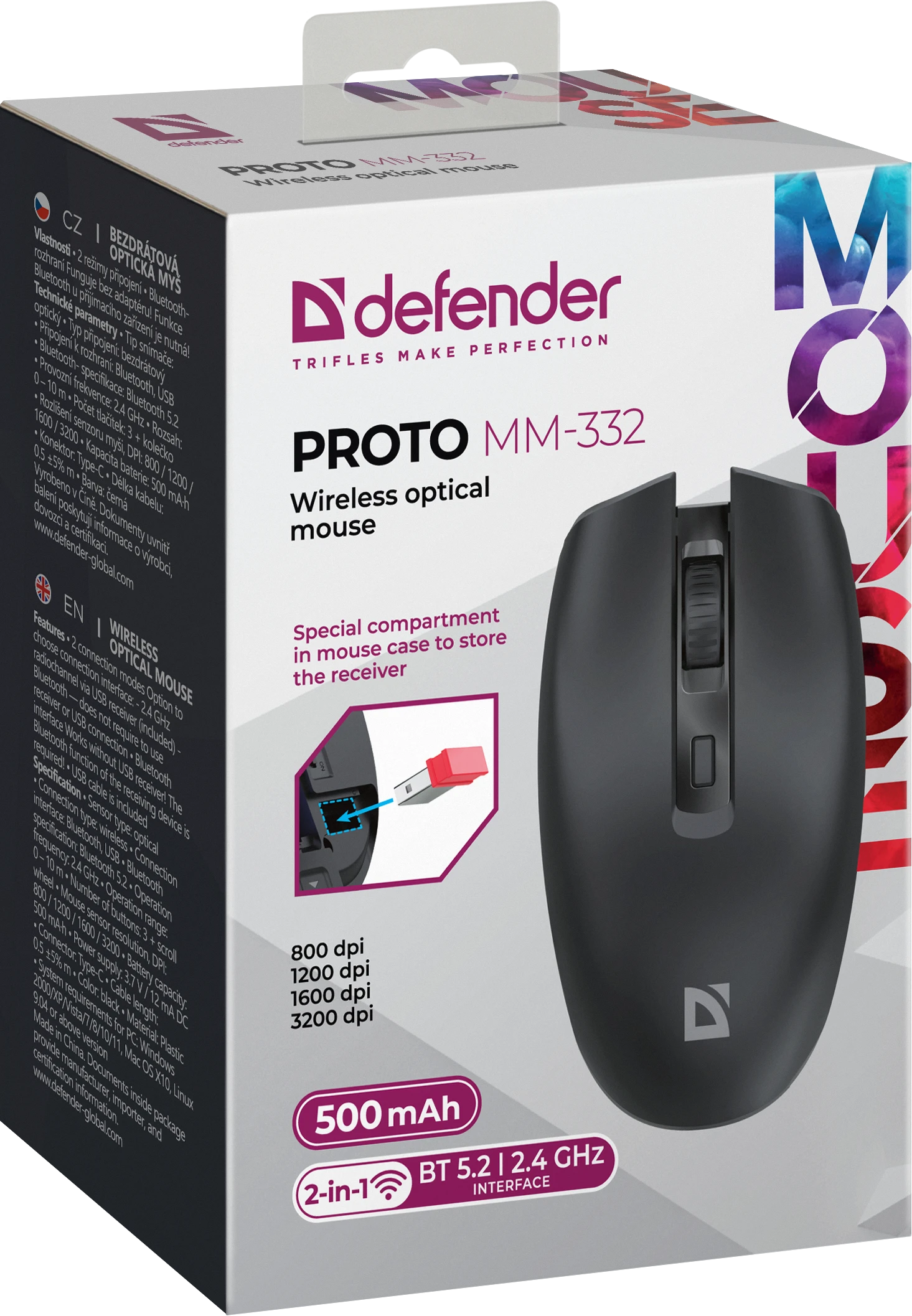 Мышь Defender Proto MM-332, Black (52332)