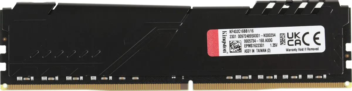 Оперативная память Kingston Fury Beast DDR4 DIMM 16Gb 3200MHz (KF432C16BB1/16WP)