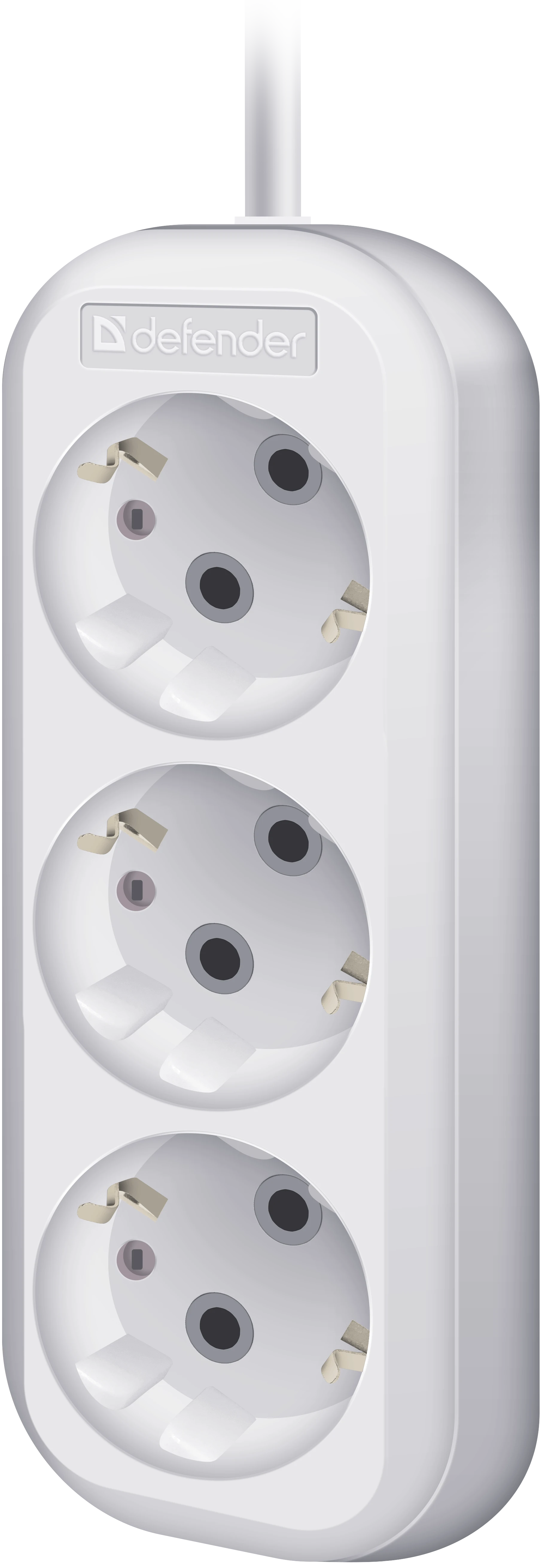 Удлинитель с заземлением Defender R330 16 А, 10 м, 3 розетки, белый (99369) Удлинитель с заземлением Defender R330 16 А, 10 м, 3 розетки, белый (99369)