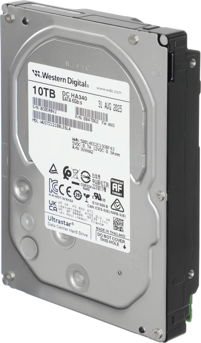 Жесткий диск HDD Western Digital Hitachi Ultrastar DC HA340 3.5’’, 10TB (WUS721210BLE6L4)