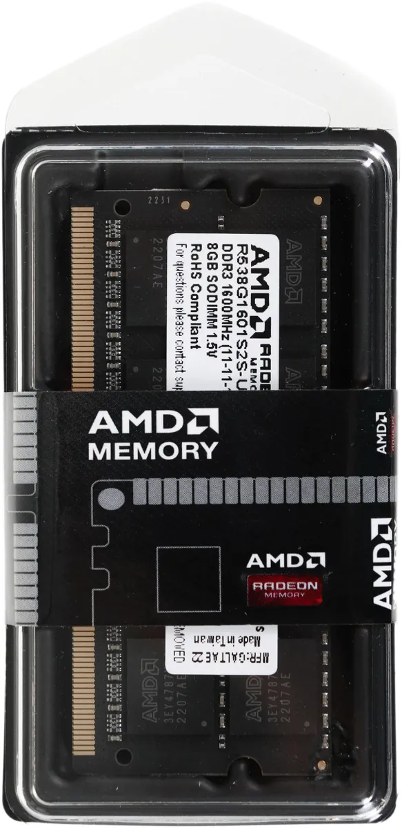 Оперативная память для ноутбука 8Gb DDR3 1600MHz (R538G1601S2S-U)