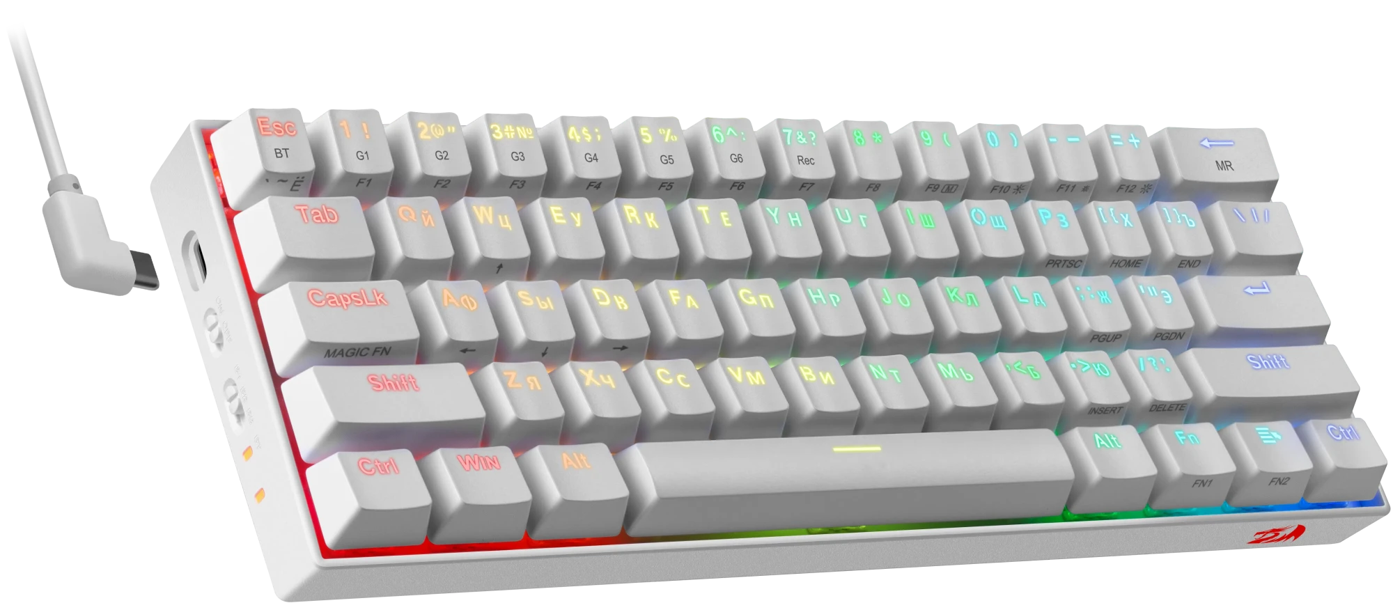 Клавиатура Redragon Draconic White (77810)