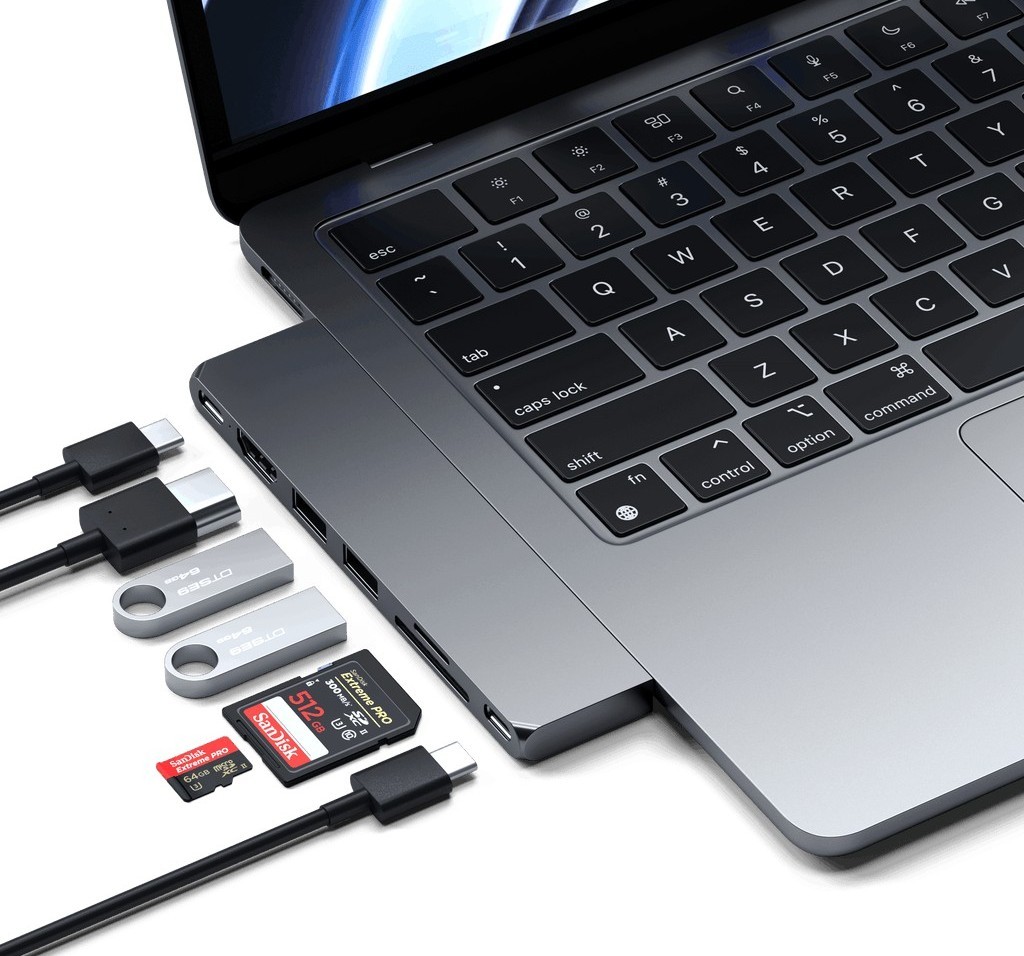 USB хаб Satechi Pro Hub Slim - Space Gray (ST-HUCPHSM)