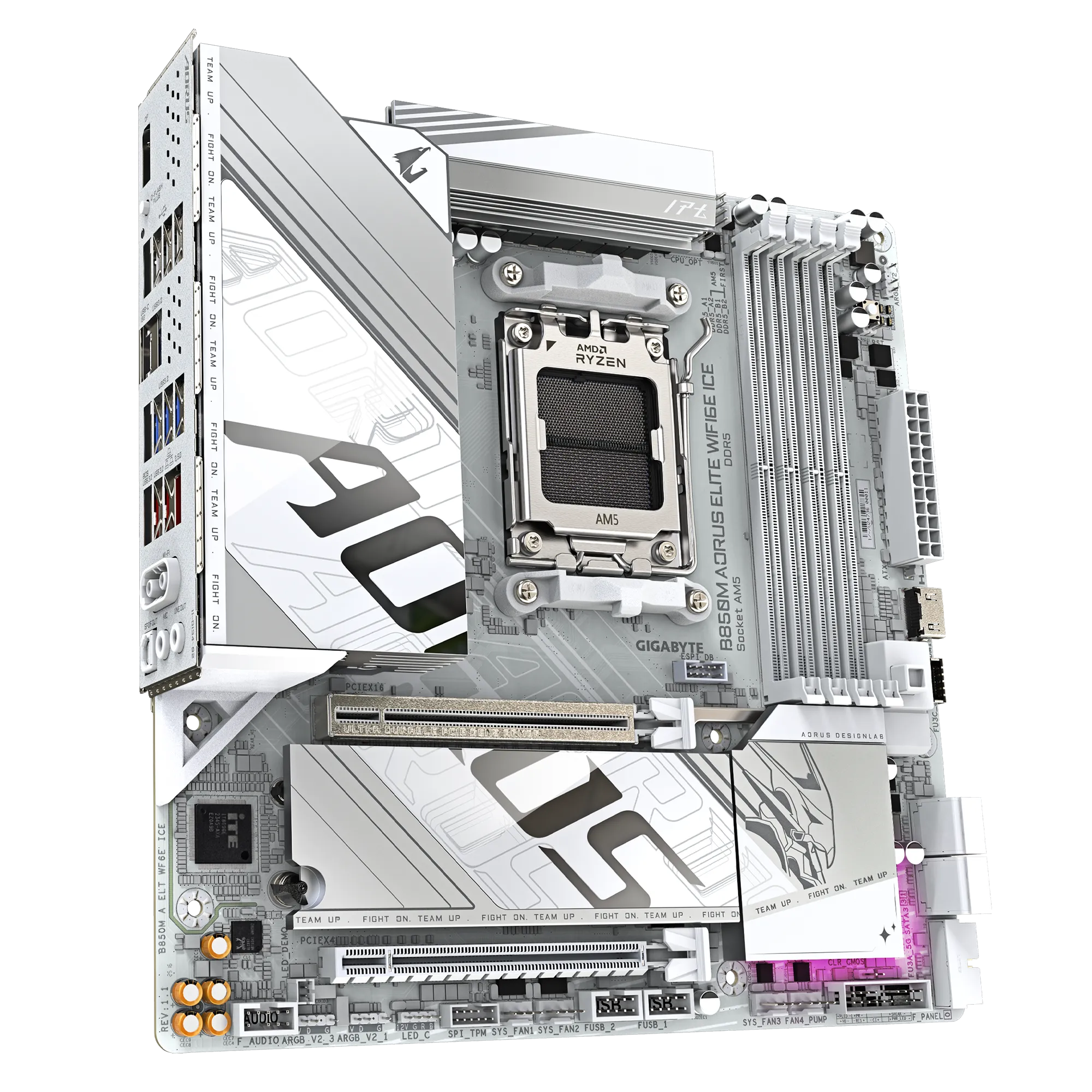 Материнская плата Gigabyte B850M AORUS ELITE WIFI6E ICE  (B850M A ELT WF6E ICE)