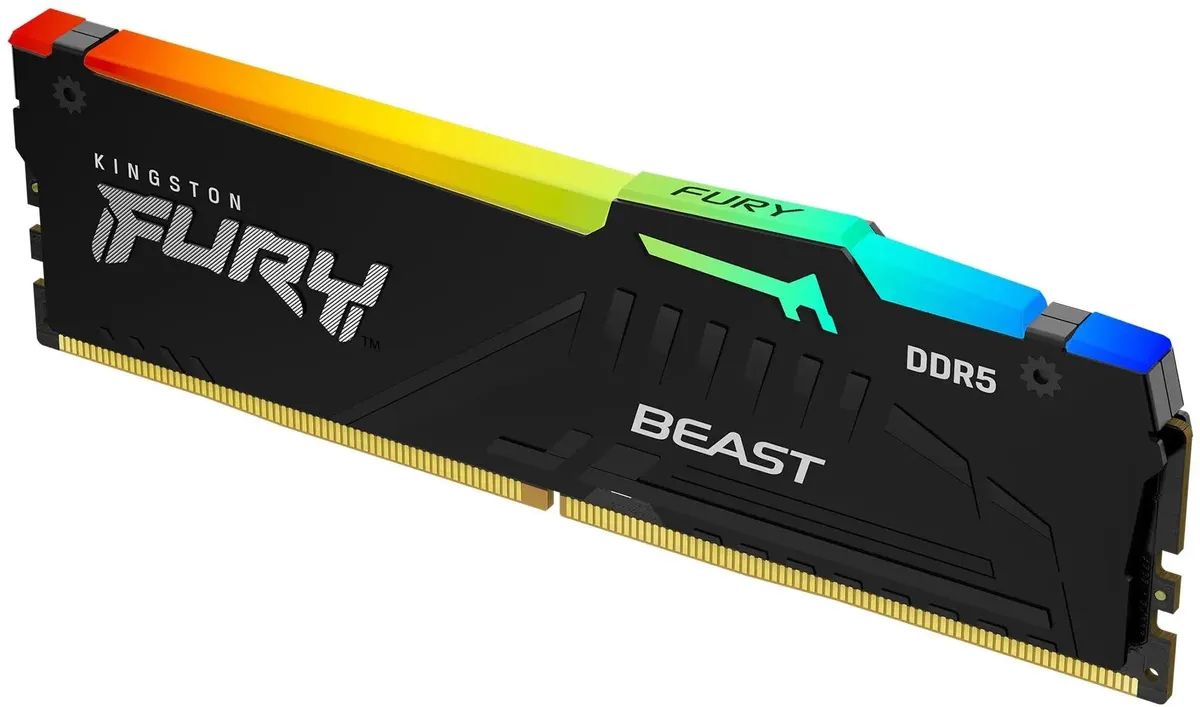 Оперативная память Kingston FURY Beast RGB XMP DDR5 16GB 5200MT/s (KF552C40BBA-16)