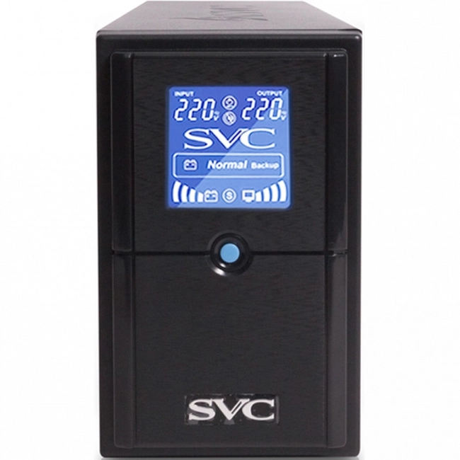  Источник бесперебойного питания UPS SVC V650-L-LCD, 650VA, 390W (V650-L-LCD)