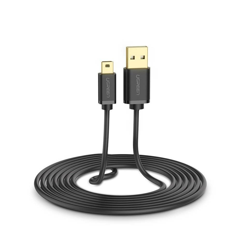 Кабель Ugreen US132, USB 2.0 - mini USB, 1.5m.  (10385)