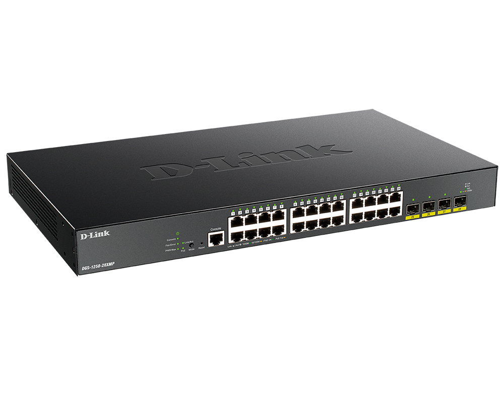 Коммутатор D-Link DGS-1250-28XMP (DGS-1250-28XMP/A1A)