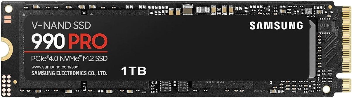 Твердотельный накопитель SSD Samsung 990 PRO 1 ТБ,M.2 2280 PCI-E (MZ-V9P1T0BW)