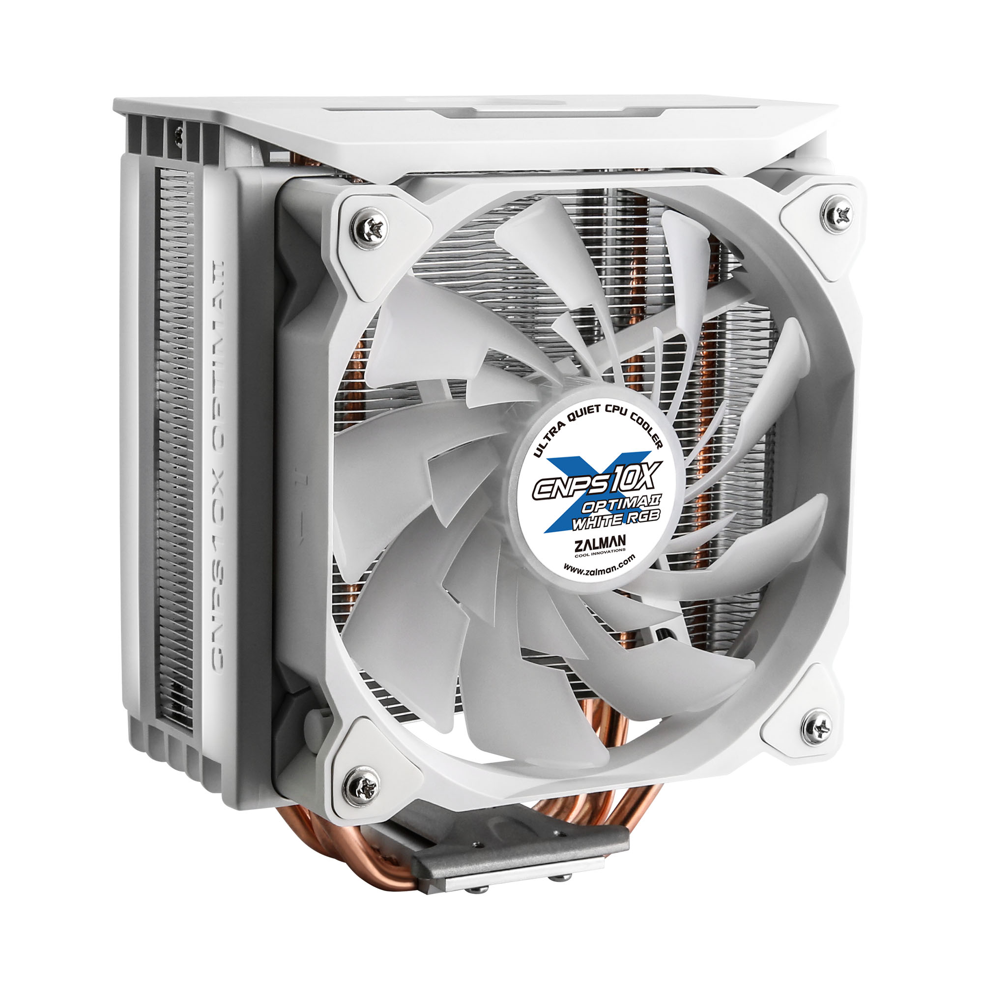 Кулер Zalman CNPS10X Optima II White RGB, S115X/1366/2011/2066/AM4, 180W,12cm,4pin,800-1500rpm,27dB (CNPS10X OPTIMA II WHITE RGB)