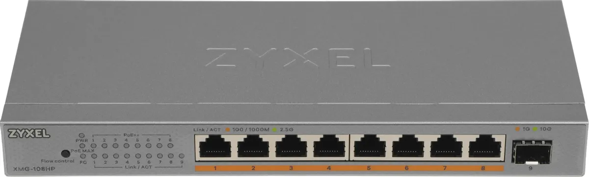 Коммутатор Zyxel XMG-108HP (XMG-108HP-EU0101F)
