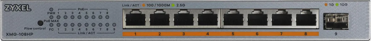 Коммутатор Zyxel XMG-108HP (XMG-108HP-EU0101F)