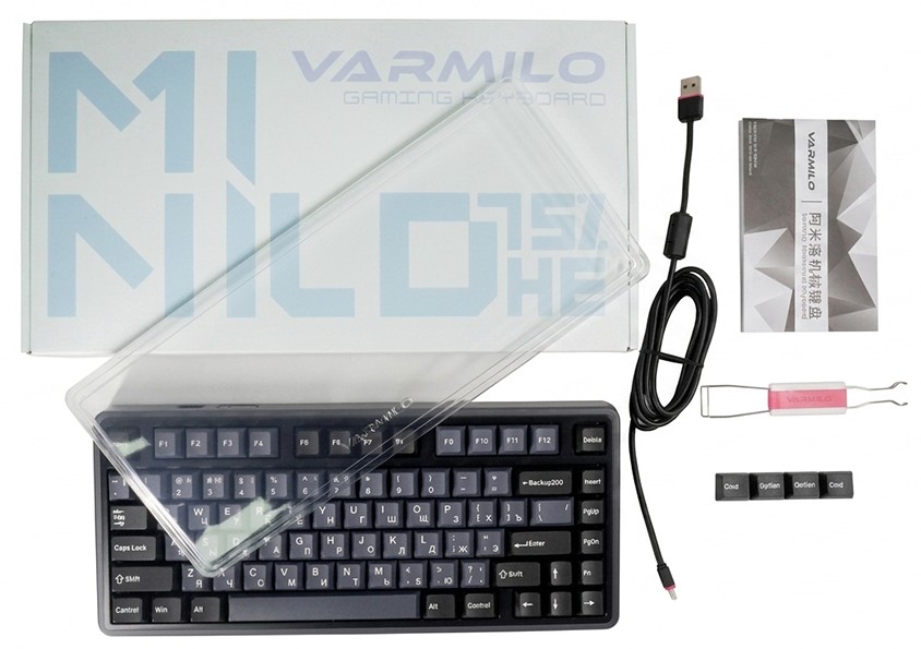 Клавиатура Varmilo Minilo Classic Black 75 HE Huano Mag Marble (A99A120K7A5A06A080/D)