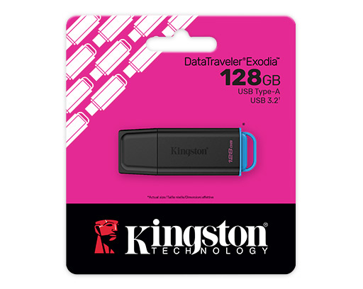 USB флеш-накопитель 128GB Kingston DTXG2, USB 3.2, black+pink (DTXG2/128GB)